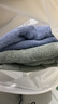 洁丽雅纯棉5A抗菌毛巾女家用酒店男纯色缎档面巾全棉擦脸巾蓝+灰运动 实拍图
