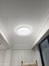 雷士（NVC）LED吸顶灯现代简约卧室书房过道阳台IP40照明 如雪黑36W 实拍图