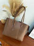 viney牛皮包包女包大容量托特包单肩包手提包生日礼物高级感送女友老婆 实拍图
