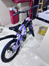 永久儿童自行车6-10-15岁以上中大童变速减震山地车单车赛车男女孩 辐条-维卡紫【减震 碟刹 99%装】 18寸单速【适合120-135cm】 实拍图
