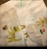 全棉时代婴儿隔汗巾纱布吸汗儿童宝宝开学幼儿园纯棉垫背小熊小鹿小猫3条 实拍图