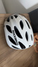 洛克兄弟 骑行头盔带风镜山地公路自行车头盔男女一体成型炫彩安全帽 白色：58-62cm 变色镜片 全天可用 实拍图
