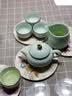 双瓷青瓷茶具六件套大师手工陶瓷功夫茶具家用送礼喝茶泡茶壶茶杯套装 龙泉青瓷茶具套装6头 实拍图