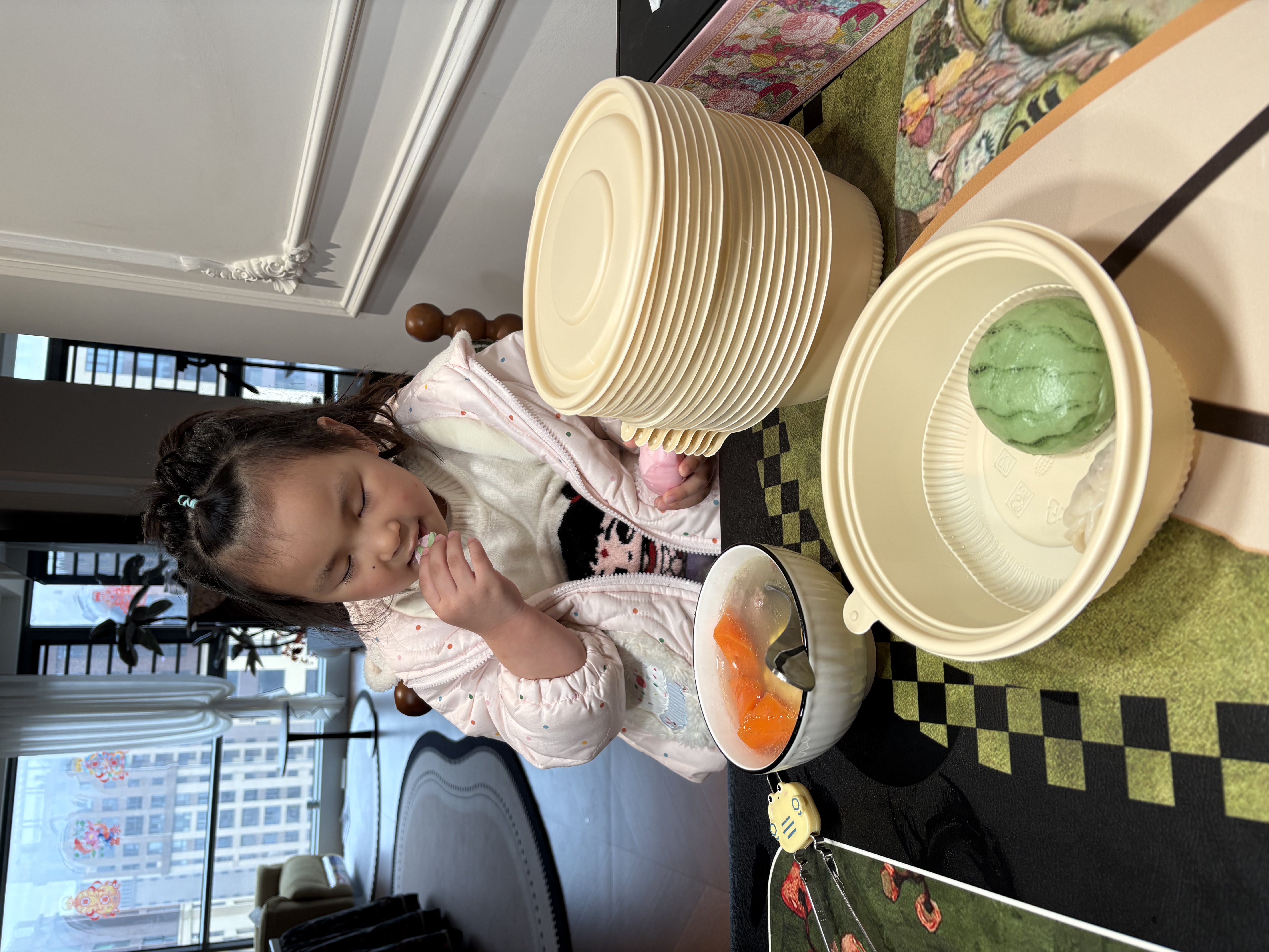 五丰 水果拼盘包300g 9只儿童营养早餐速食包子辅食馒头速冻生鲜面点 实拍图