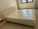 全友家居 主卧室双人床家用高脚床现代简约原木风1.5x2米单人板式大床 实拍图