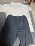 猫人男士睡衣男夏季【100%纯棉精梳】短袖短裤家居服大码云雾灰3XL 实拍图
