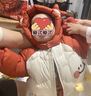 巴拉巴拉童装婴儿连体羽绒服连体衣宝宝衣服冬装哈衣爬服萌趣男童女童 戴帽子的小精灵-白鸭绒 80 cm-充绒量83g 实拍图