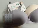 童颜哺乳内衣春夏孕妇文胸双开扣无钢圈聚拢怀孕期喂奶胸罩 蓝灰色80B 实拍图