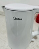 美的（Midea）电热水壶家用烧水壶泡茶0涂层食品级304不锈钢自动断电双层防烫全钢无缝1.5L大容量 MK-HJ1566 实拍图