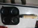 【大牌同款】章丘四孔铸铁煎蛋锅无涂层不易粘多功能早餐煎蛋锅 黑色17cm 铸铁四孔煎锅 实拍图