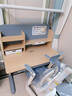 读书郎儿童学习书桌椅套装可升降中小学生桌椅子写字家用课桌香草蓝T12 1米楹木桌+光谱大路灯+追背椅蓝 实拍图