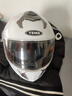 野马（YEMA）3C认证828S摩托车头盔男全盔冬季防冻保暖双镜片机车安全帽 四季通用 均码 白色+防雾贴片 实拍图