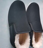 3514保暖羊毛布鞋老人鞋套脚款男士爸爸鞋冬季加厚棉鞋 黑色 40  实拍图