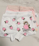 北极绒4条装儿童内裤女童发育期纯棉女孩学生10A抑菌平角短裤宝宝中大童 实拍图