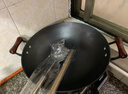 铸味（Jill May）铸味铸铁锅无涂层炒菜锅少油烟燃气灶不粘锅家用炒锅铁锅厨房好物 圆底双耳炒锅（带盖） 42cm 实拍图