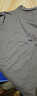 重磅纯棉短袖t恤男高档纯色印花休闲基础款内搭半袖打底衫 暮蓝 4XL  185-200斤 实拍图