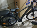 永久锂电池助力电动自行车禧玛诺变速超长续航山地车男女士双碟刹单车 F58摩天灰【助力续航约20-30KM】线碟 26英寸 实拍图