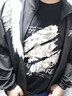 回力（Warrior）纯棉t恤男夏季复古国潮重磅短袖男士宽松大码运动半袖 黑色 XL  实拍图
