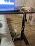 床边桌可移动升降电脑桌客厅沙发边几折叠桌书桌家用卧室床头学习 胡桃色-黑架【隐藏轮可移动】 实拍图