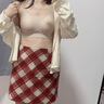 猫人无痕粉底液内衣女夏季细肩带镂空交叉美背抹胸无钢圈软支撑文胸 实拍图