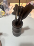 金灶（KAMJOVE）黑檀木茶道六君子茶夹杯夹茶则茶漏 功夫茶具配件套装 竹筒造型 KP-8 实拍图