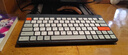 B.O.W航世 K620U有线键盘 办公键盘 超薄便携键盘 79键 台式笔记本巧克力按键小键盘 橙灰黑 实拍图