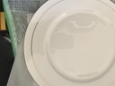 陶相惠盘子陶瓷西餐牛排盘子家用菜盘平盘餐盘10英寸骨瓷金边盘子2只装 实拍图
