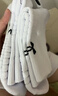 安德玛（Under Armour）篮球袜 吸汗防滑透气加厚袜 冬季运动袜男女款 白色M码三双装 实拍图