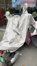 雨航（YUHANG）电动车雨衣电动车专用电瓶车雨披带镜套浅灰色3XL 实拍图