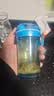 特百惠（Tupperware）晶彩mini塑料杯280ML 男女学生夏季水杯子儿童双饮口便携 晴天蓝 实拍图