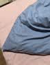 京东京造全棉四件套 国标A类 仿麻空气洗 纯棉吸湿透气床单被套枕套床上四件套 1.5米床暮霞蓝紫 实拍图
