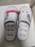 洁丽雅浴室拖鞋男士夏季洗澡镂空速干室内家用卫生间防滑防臭漏水凉拖男 白色 【潮流拼色 漏水速干】 42-43 【适合41-42】 实拍图