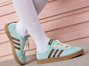 adidas「T头鞋」VL COURT复古休闲板鞋德训鞋男女阿迪达斯轻运动   浅闪光蓝/棕色/淡绿 (推荐女生买小半码)   39 实拍图