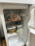 HYUNDAI（韩国现代）小冰箱迷你小型家用冷藏冷冻宿舍出租房办公室双开门二门电冰箱节能省电 100L白【一级能效+租房必备】 实拍图