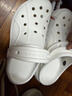 卡骆驰（CROCS）贝拉洞洞鞋沙滩鞋包头女鞋厚底拖鞋|210062 白色-100（含智必星） 35 (210mm) 实拍图
