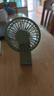 得力便携式手持小风扇充电小型迷你便携大风力电风扇户外露营桌面宿舍风扇台式轻音电扇伴侣 绿 实拍图
