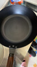 京严铁锅炒锅无涂层不粘炒菜锅电磁炉燃气专用锅具精铁平底锅已开锅 【0涂层｜持久不粘】锤纹锻打+盖+铲 28cm 厚底薄壁｜久用不凸｜导热迅速 实拍图