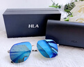 海澜之家（HLA）偏光太阳镜 时尚飞行员墨镜男防紫外线开车专用眼镜女 银框冰蓝片 实拍图