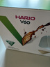 HARIO日本进口V60手冲咖啡滤纸过滤纸滤网滤袋咖啡机滤纸盒装100枚02号 实拍图