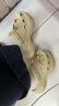 卡骆驰（CROCS）檀健次同款复古小鲸鱼洞洞鞋时尚厚底洞洞鞋花园鞋206302 骨白色-2Y2(含智必星) 38 (240mm) 实拍图