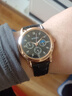 【网红爆款】商务腕表石英运动表休闲皮带男女手表 黑色 实拍图