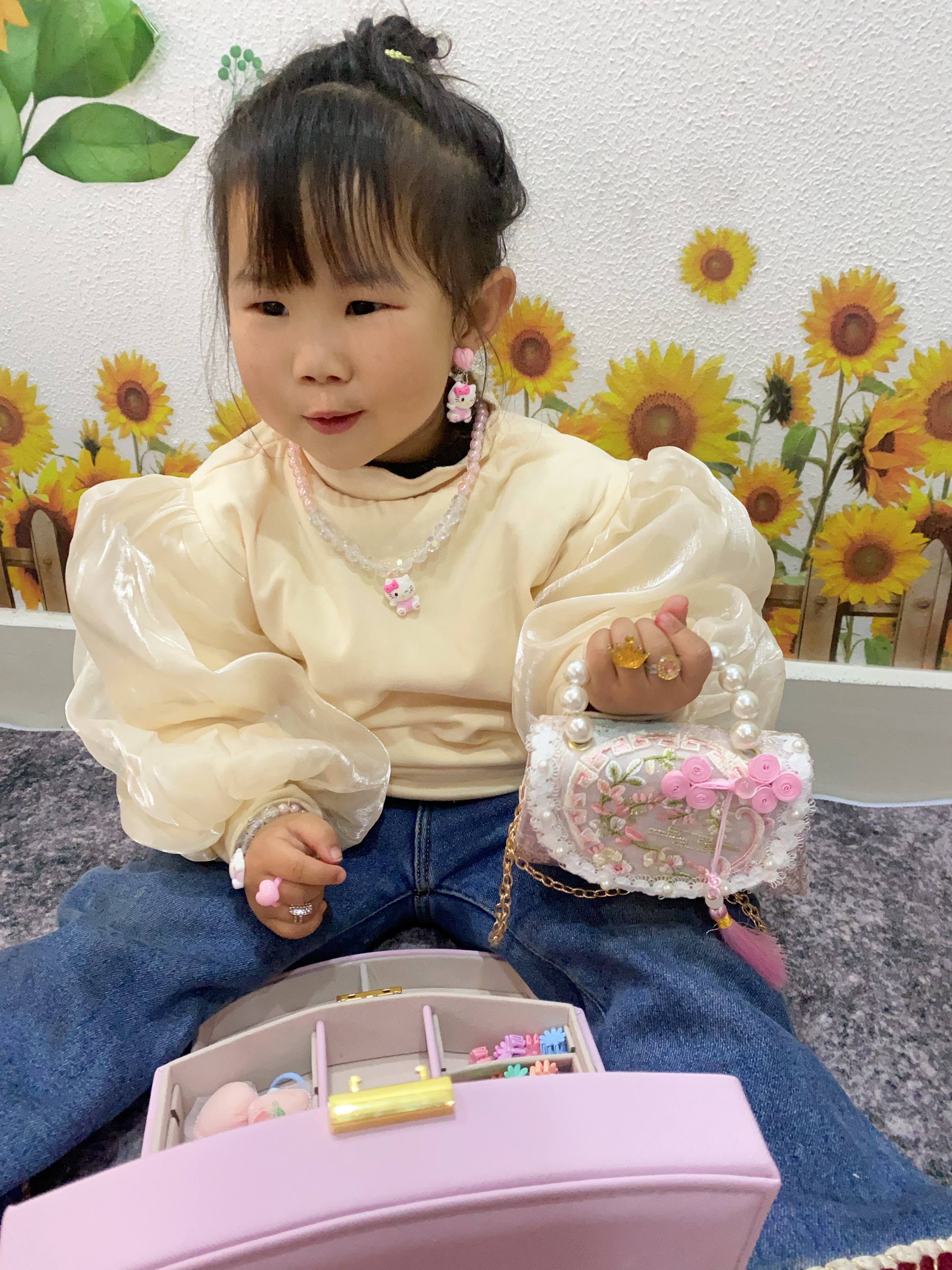 Buudon Box公主发饰发夹礼盒套装女孩生日礼物儿童女童首饰盒diy头饰玩具 实拍图
