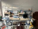 读书郎儿童学习书桌椅套装可升降中小学生桌椅子写字家用课桌香草蓝T12 1米楹木桌+光谱大路灯+追背椅蓝 实拍图