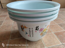 【买一发四】梅兰竹菊高档仿陶瓷塑料花盆加厚花盆 250型号【外径22高15cm】送托盘 梅兰竹菊一套【发四个】 实拍图