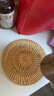 四万公里藤编隔热垫子家用防烫锅垫碗垫耐高温餐桌垫耐热盘子垫杯垫茶壶托 实拍图