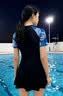 斯凯奇泳衣女连体裙式保守显瘦大码高级感成人女士遮肚子温泉泳装女 XL 实拍图