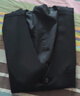 海派浩宇 西装马甲男修身商务正装马褂无袖高级感西服马夹背心职业装坎肩 藏青色马甲 3XL (185) 推荐72-78KG 实拍图