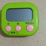 定时器开关计时器 厨房闹铃学生做题可爱倒计时提醒器 小学生儿童计时器烹饪厨房商用餐饮店 绿色 1个 实拍图