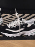 斯凯奇（Skechers）女鞋春季小白鞋蕾丝休闲运动熊猫鞋黑色增高厚底老爹鞋11959 黑色/白色/BKW 37.5 尺码偏大，建议选小半码 实拍图