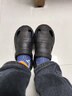 稻草人洞洞鞋男士钓鱼凉鞋工装户外穿运动大码防滑涉水沙滩拖鞋黑 42-43 实拍图